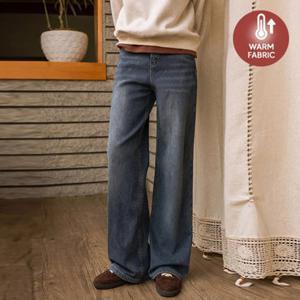 [GS단독-저스트원] 코튼&데님 융기모 와이드 스판팬츠(숏/롱)