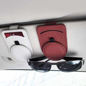 차량용 PU안경선글라스 선바이저 만능클립 멀티홀더