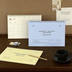 다이어리2026 아이코닉 2026 플로우 먼슬리 플래너 A4 탁상달력