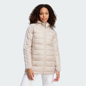 아디다스패딩 XQK IX8928 여성 에센셜 3S 후드 롱패딩