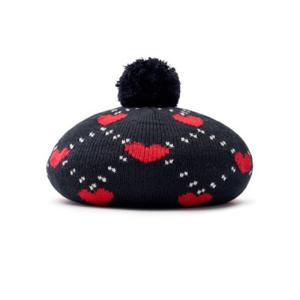 MLB모자 NQK 7AHTH0436-50BKS 하트 전판 니트 베레모 NY