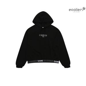 [에꼴리에]여자 겨울이월 레터링 밴드 기모 후드티(23RT755)_CC