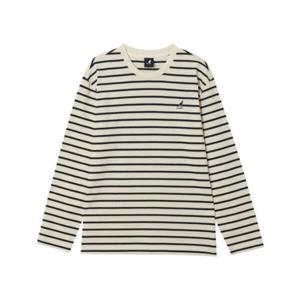 캉골긴팔티 CQK KRFC-LT35390IV 스트라이프 긴팔 티셔츠 3539 아이보리