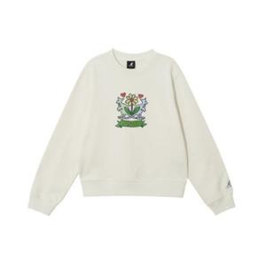 캉골긴팔티 CQK KRFW-RT17970IV 우먼스 가든 스웨트셔츠 1797 아이보리