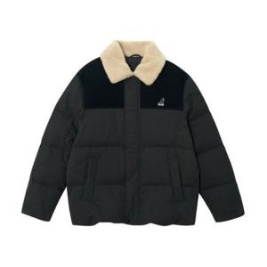 캉골패딩 CQK KRFC-JP81760BK 시어링 칼라 다운 자켓 8176 블랙
