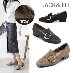 [잭앤질]잭앤질 털안감 육각버클 로퍼(JD2766)