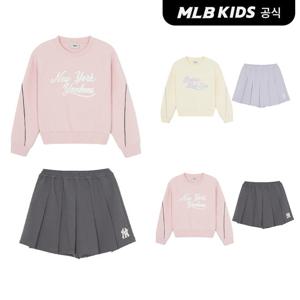 [MLB키즈 공식]26SS 스포티브 애슬레저 카라 맨투맨세트 (여아) (2color)7FS2A0361