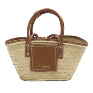 자크뮈스 가죽 브라운 스트로우 위빙 쇼퍼백 BAW00044 AC01C048