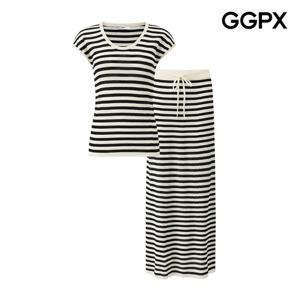 [지지피엑스]캐주얼 스트라이프 니트 투피스 (GP7ST017F)