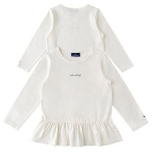 [블루독8-키즈] 아이보리 페플럼프릴티셔츠 여아 긴팔티 레이어드 두돌선물 초등학생 2617533050