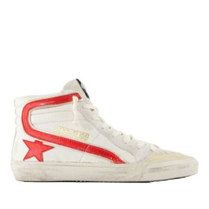 골든구스 펜스타 가죽 솔 스무스 가죽 하이탑 스니커즈 GWF0021