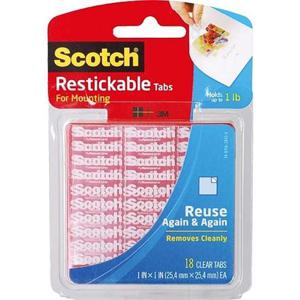 문구사무/스카치 재접착폼양면테이프(R100/18개/3M) 문구용품 사무용품 풀 접착제 테이프
