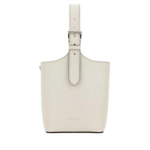 프라다 여성 아이보리 가죽 쇼퍼백 1BE090NZV F0LH8