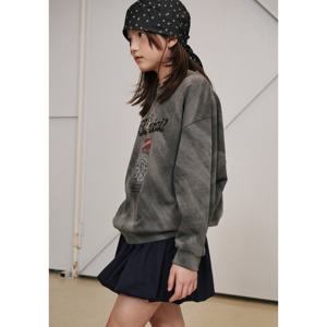 [블루테일]차콜그레이 오버핏 맨투맨AAA1TS01CG