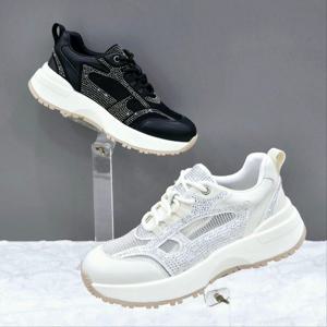 [탠디]블링 포인트 여성스니커즈 X2HS50GS60 WHITE BLACK 1DC JJ