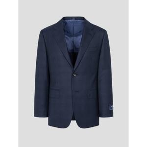 [로가디스] [COUTURE] ZEGNA 울 실크 체크 루즈 핏 수트 재킷  네이비 (RX6201R06R)