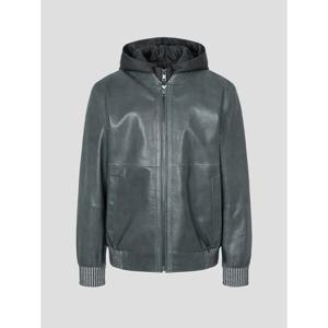 [로가디스] 양가죽 후드 디태쳐블 블루종  애쉬 (RY613ZP014)