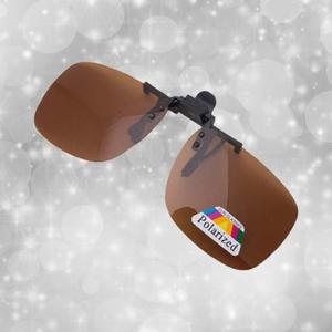 Polarized 선글라스안경 편광클립렌즈 중형 브라운