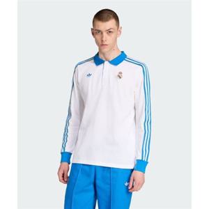 아디다스 레알 마드리드 테라스 아이콘 롱 슬리브 폴로 셔츠 - 화이트블루 JN3065 249689