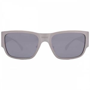 베르사체 라이트 그레이 미러 블랙 스퀘어 남성용 선글라스 VE2262 12666G 56 멀티