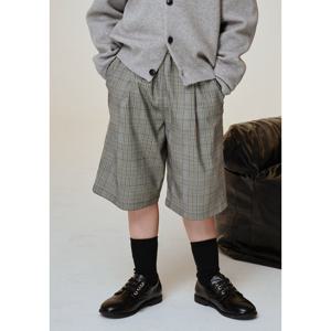 [빈]그레이 체크 반바지 BA11PT04GYL