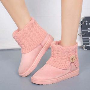 펌프스 사랑스러운 니트 발목 포인트 여친룩 양털 어글부츠