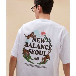뉴발란스 NBNEG1A063 UNI NB 서울 타이거 반팔티 (WHITE) NBNEG1A063_10 257338