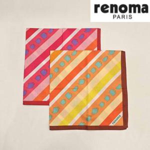 레노마 RFI9203 레노마 남녀1매 나염 손수건