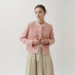 [코인코즈][정가299,000원]코인코즈 라운드 포켓 트위드 자켓_DW5SJ104