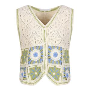 [코인코즈][정가129,000원]코인코즈 뜨개 짜임 브이넥 베스트_DZ4MV059