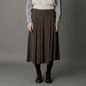 [코인코즈][정가133,000원]코인코즈 플리츠 뒷밴딩 스커트_DW4WS130