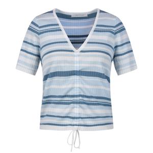 [코인코즈][정가129,000원]코인코즈 브이넥 셔링 포인트 반팔 니트_DZ4MP090