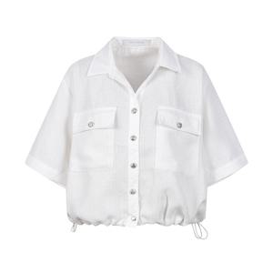 [코인코즈][정가183,000원]코인코즈 밑단 스트링 포켓 반팔 자켓_DW4MJ113