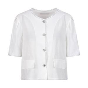 [코인코즈][정가166,000원]코인코즈 스티치 반팔 라운드 자켓_DW4MJ111