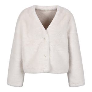 [코인코즈][정가166,000원]코인코즈 노카라 브이넥 퍼 자켓_DW4WJ114