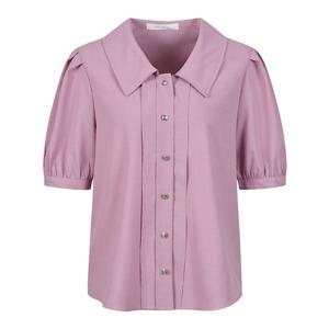 [코인코즈][정가133,000원]코인코즈 퍼프 소매 반팔 카라 블라우스_DW4MB714