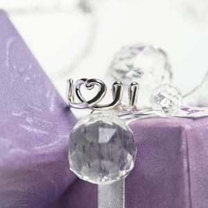 [폭스타일] [실버] 메이 하트 반지