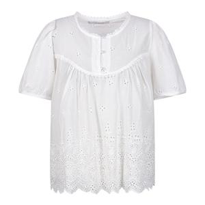 [코인코즈][정가99,000원]코인코즈 펀칭 레이스 블라우스_DW4MB723