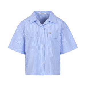 [코인코즈][정가129,000원]코인코즈 반팔 스트라이프 셔츠_DZ4MB073