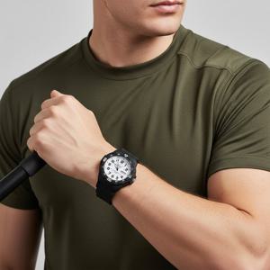 카시오 MRW-200H-7BVDF (MRW-200H-7B) 아날로그 스포츠 군인 남성 우레탄시계