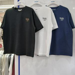 [에꼴리에][모다부평]5부 빈티지 스트릿 레터링티/26B0434/BK,WT