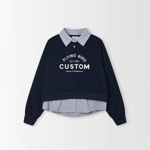 플레이블 여성 셔츠 레이어드 맨투맨_PC5WE221