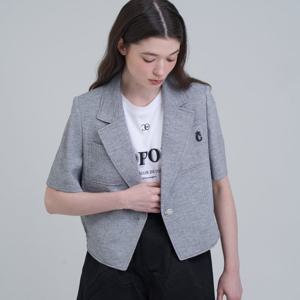 [코인코즈][정가249,000원]코인코즈 원버튼 브이넥 반팔 자켓_DW4MJ108