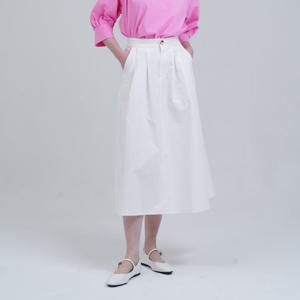 [코인코즈][정가129,000원]코인코즈 뒷밴딩 코튼 플리츠 스커트_DZ4MS091