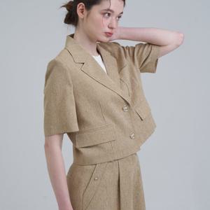 [코인코즈][정가249,000원]코인코즈 쓰리버튼 반팔 자켓_DW4MJ105