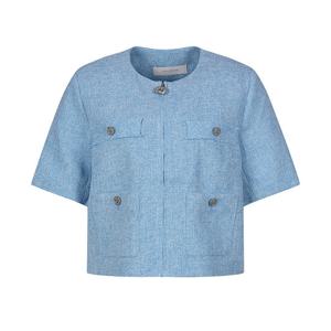 [코인코즈][정가116,000원]코인코즈 컬러 집업 반팔 자켓_DW4MJ110