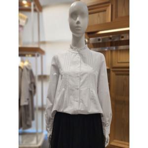 [플라스틱아일랜드]MARIO플라스틱아일랜드 프릴면블라우스 PR1WB203