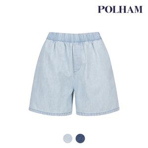 [폴햄][폴햄] 여성 쿨링 밴딩데님 쇼츠_PHE2DH2053