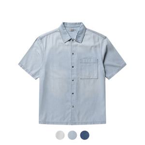 [폴햄][폴햄] 남성 데님 반팔 셔츠_PHE2WC1843