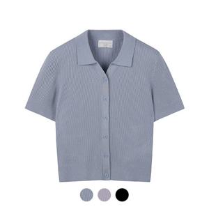 [폴햄][폴햄] 여성 립조직 카라 가디건_PHE2EC2050